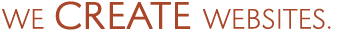 We Create Websites